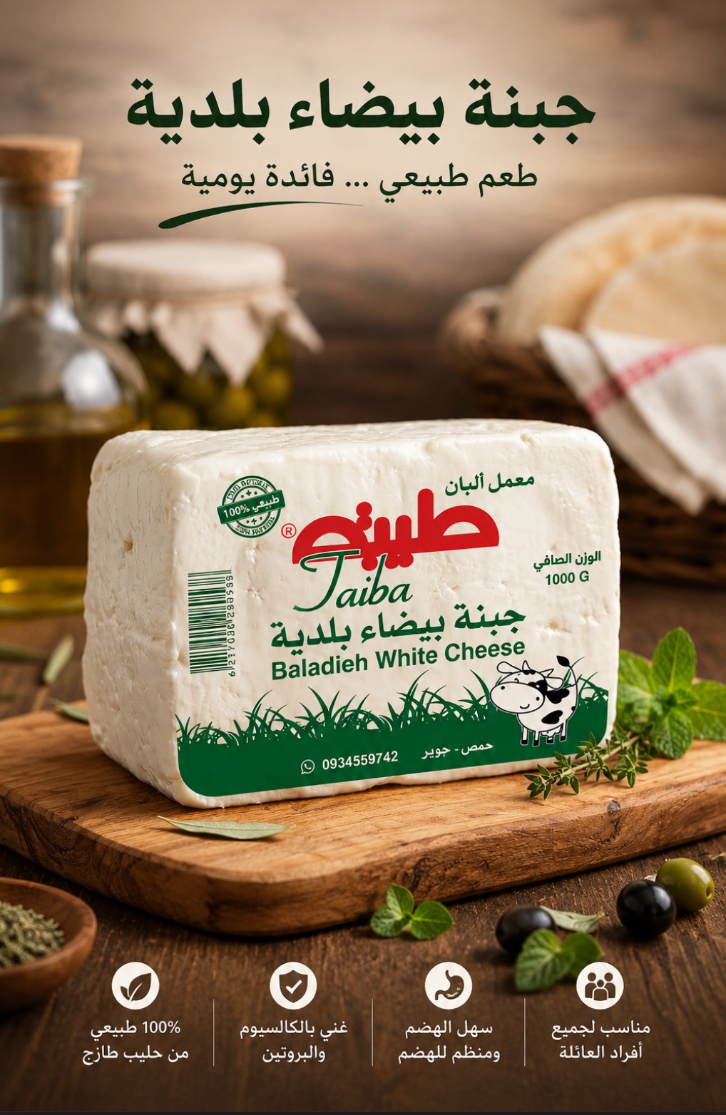 جبنة بيضاء بلدية